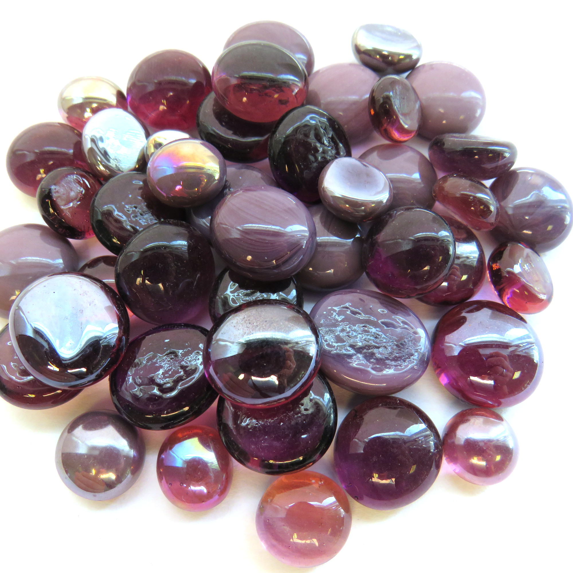 Mini Glass Gems: 9-13mm