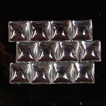 Cabochon 15mm Square : Set of 12