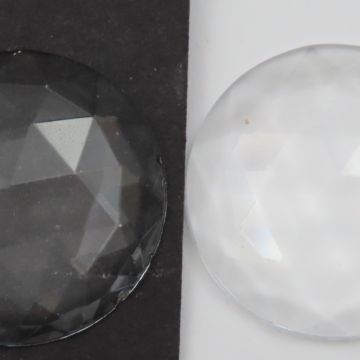 Simulated Gem 25mm: Clear Crystal