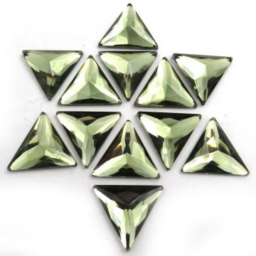 Crystal Triangle 22mm: Olive