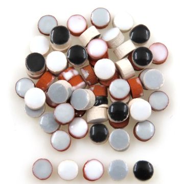 Micro Round: Noir/Blanc Mix (500pcs)
