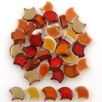 8mm Mini Scales: Orange Mix (500pcs)