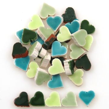 8mm Mini Hearts: Vert Mix (500pcs)