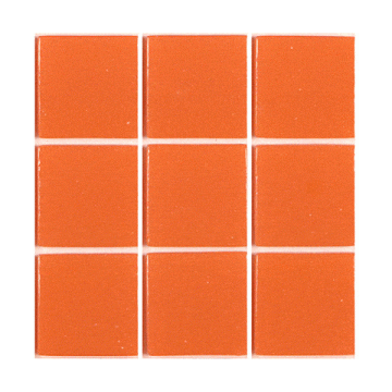 38mm Unicolor: 304 Carrot (16 tiles)