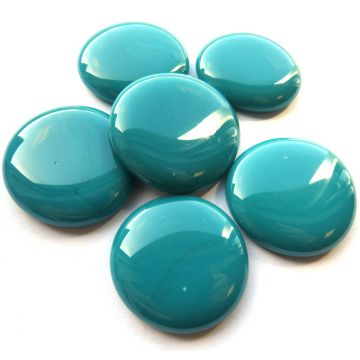 XL Teal Marble: set of 6