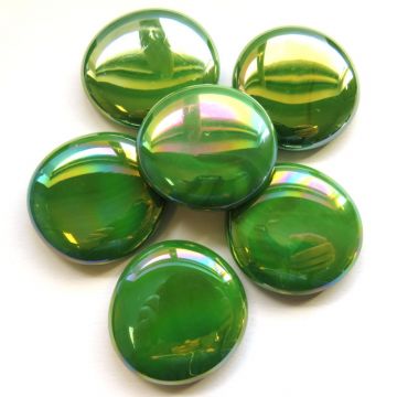 XL Green Opalescent: set of 6