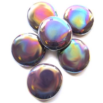 XL Violet Opalescent: set of 6