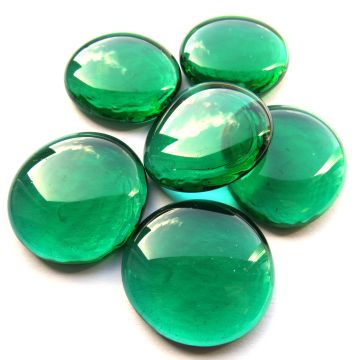 XL Emerald Crystal: set of 6