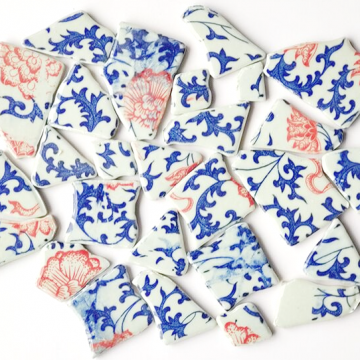 Large Puzzles: Red/Blue Peony 03 (disc)