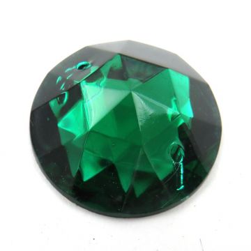 Simulated Gem 25mm: Emerald