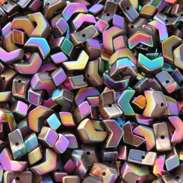 Electroplated Chevron Beads: Disco