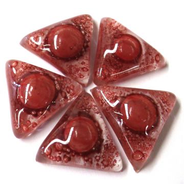 Bubblicious Triangles: Red Rose (5 pieces)