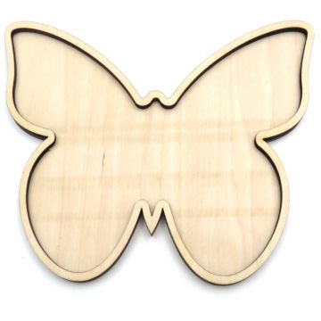 2 part Butterfly 26cm: MDF