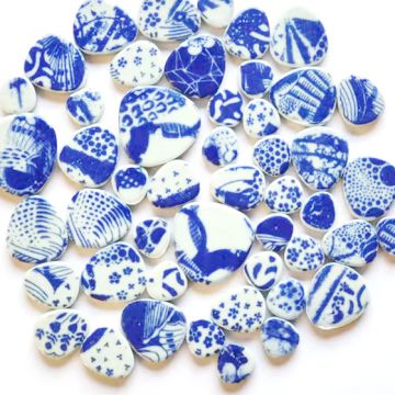 Loose Pebbles: Blue Willow: 01
