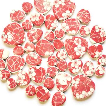 Loose Pebbles: China Red Flowers: 08