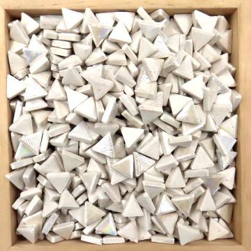 Iridised Ceramic Triangles: M1 Pearl White