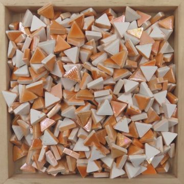 Iridised Ceramic Triangles: M17 Pearl Orange (25g)