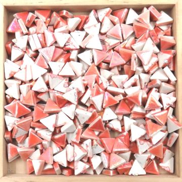 Iridised Ceramic Triangles: M6 Pearl Coral