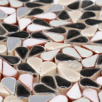 8mm Mini Teardrop: Black/White Mix (500pcs)