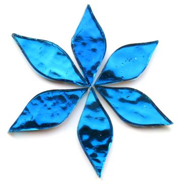 Small Petals: AR29 Peacock Blue Wavy