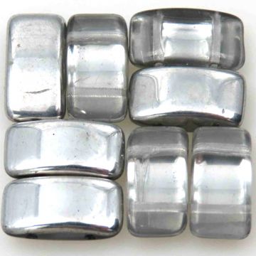 Pillow: 9x17mm: Glossy Silver (8 pcs)