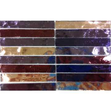 Purple Wisteria Mirror: 15 tiles