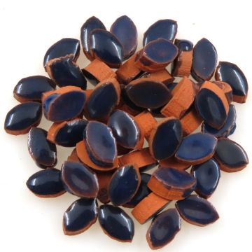 8mm Mini Petal: Indigo Blue, RB01 (+/-50 pieces)