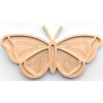 Butterfly with Antennae (29x16cm)