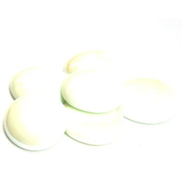 XL White Opalescent: set of 6