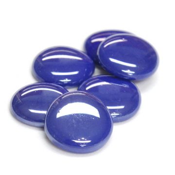 XL Blue Opalescent: set of 6