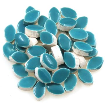 8mm Mini Petal: Deep Teal, WG07 (+/-50 pieces)