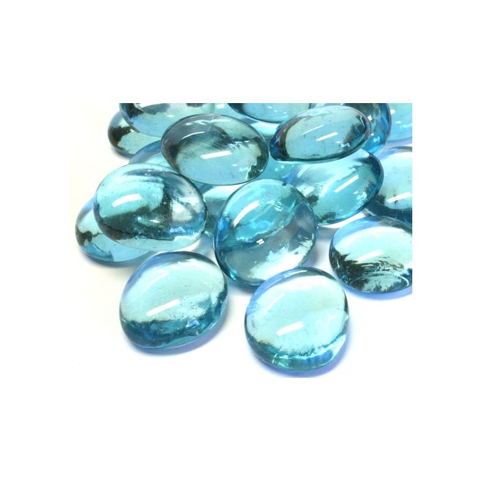 Round Transparent Glass Mosaic Gems